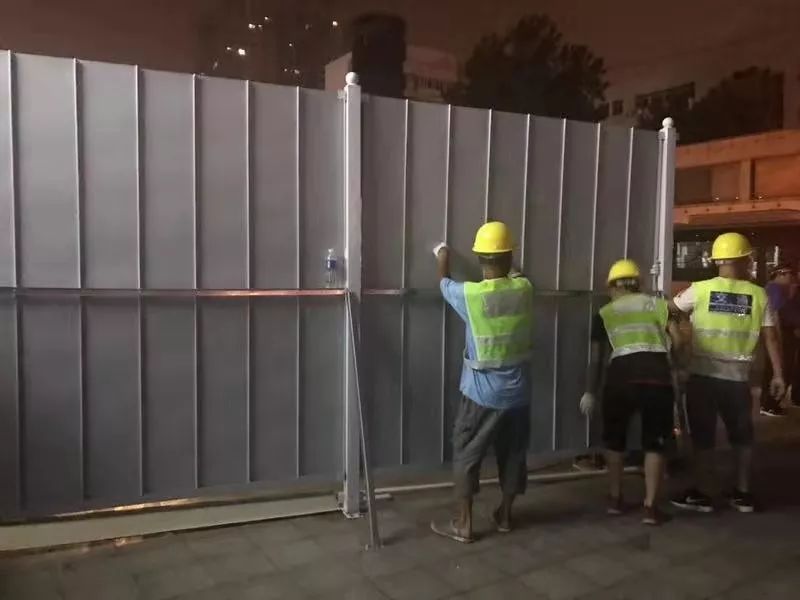 大理汉口二七路围挡施工